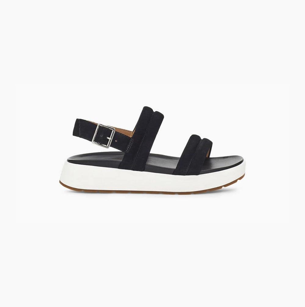 UGG Lynnden Black Sandals for Women (PIFQ68495)